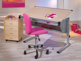 Kinder Drehstuhl Mali pink - Interlink Schreibtischstuhl