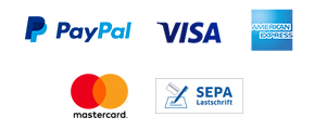 PayPal Plus, Lastschrift, Kreditkarte